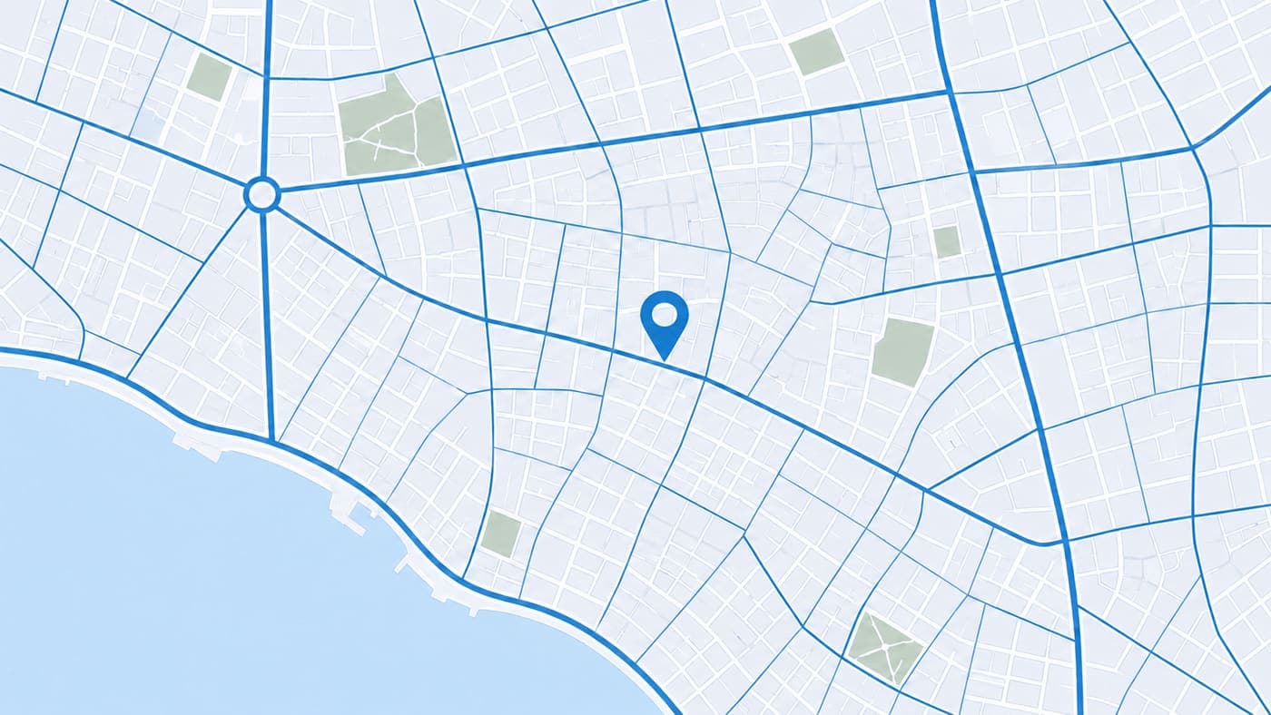 A map showing the clinic's placeholder location in Achrafieh