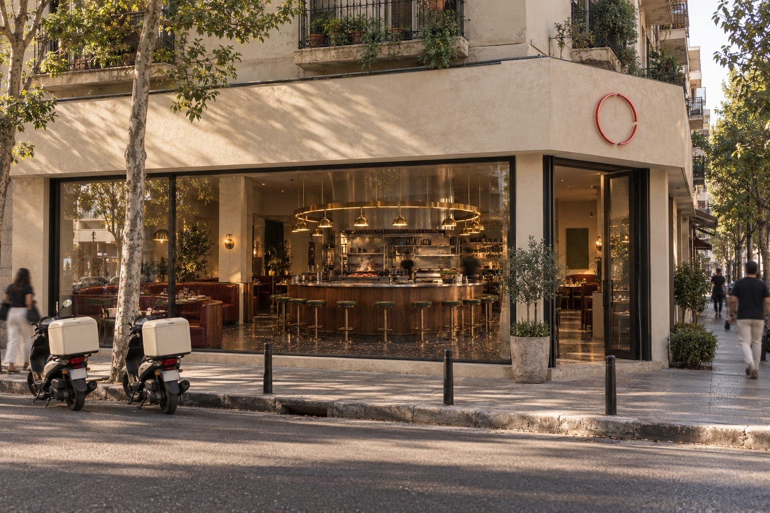 The Sassine corner shopfront