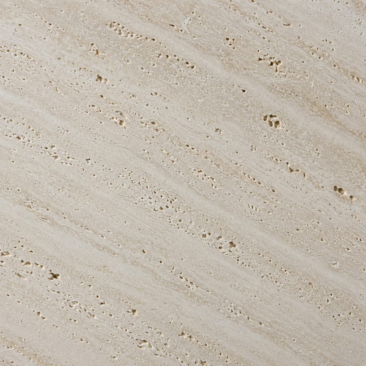 Close-up of honed travertine