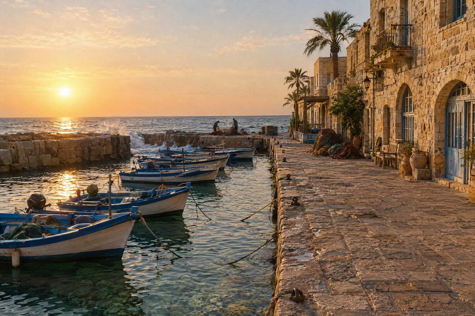 The sea at Batroun
